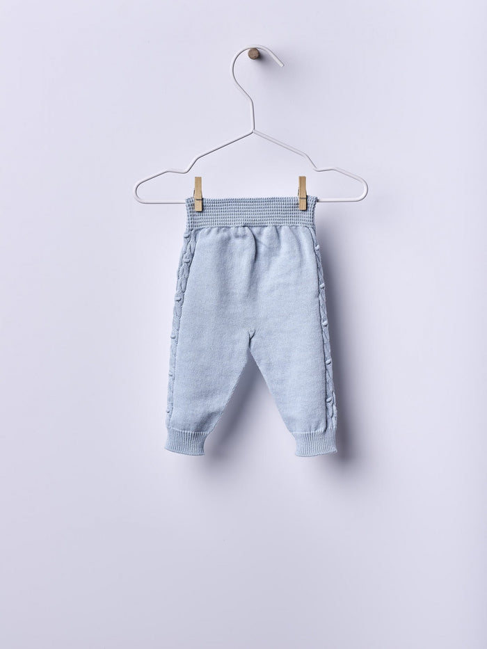 Pantalone Azzurro Cotone Organico