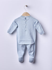 Tutina Azzurra In Cotone Organico