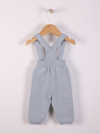 Salopette Azzurro In Cotone Organico