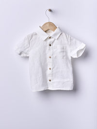 Camicia Bianca In Lino