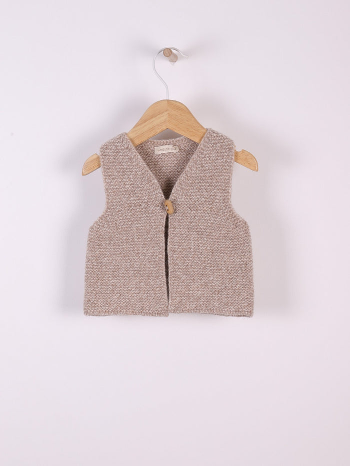 Gilet In Lana Marrone