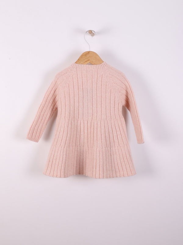 Vestito In Lana Rosa