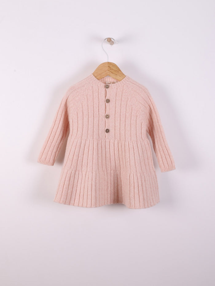 Vestito In Lana Rosa