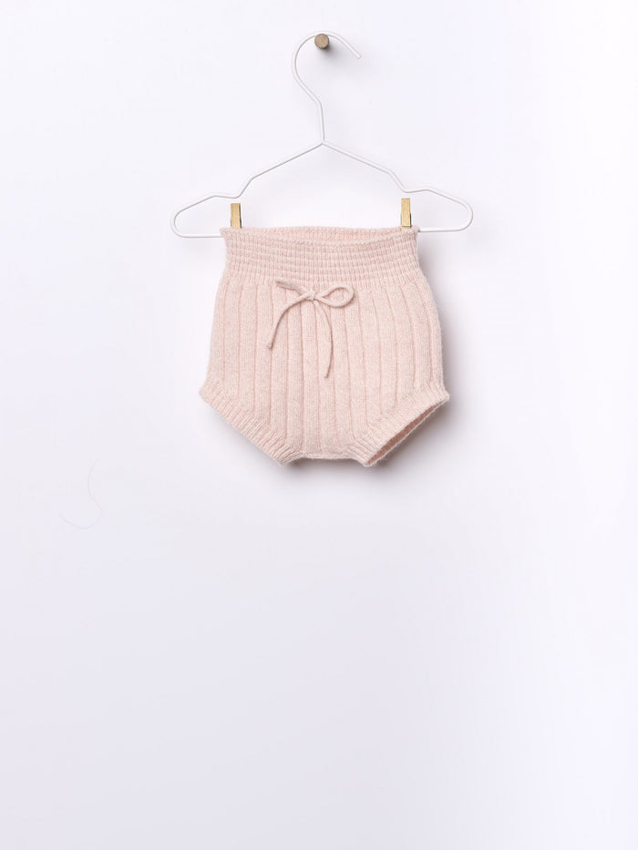 Pantaloncino Corto In Lana Rosa