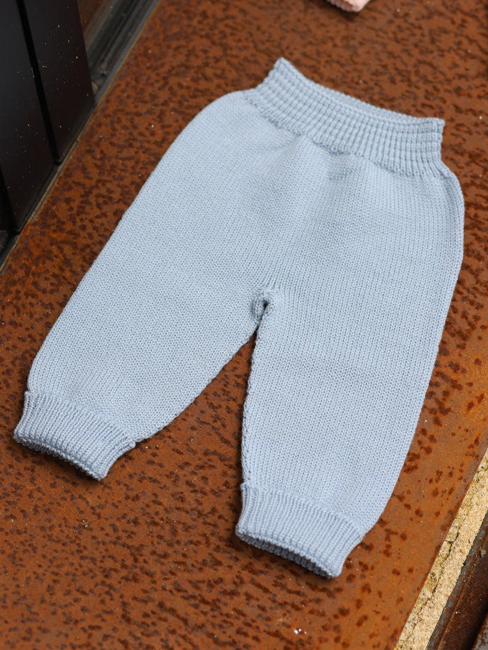 Pantalone In Lana Azzurro