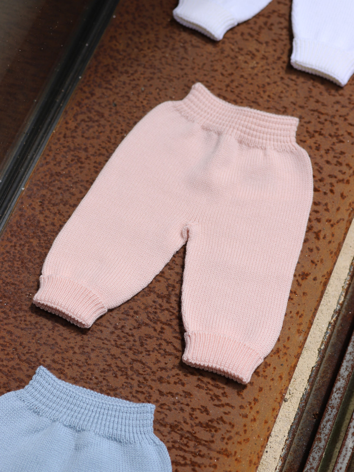 Pantalone In Lana Rosa