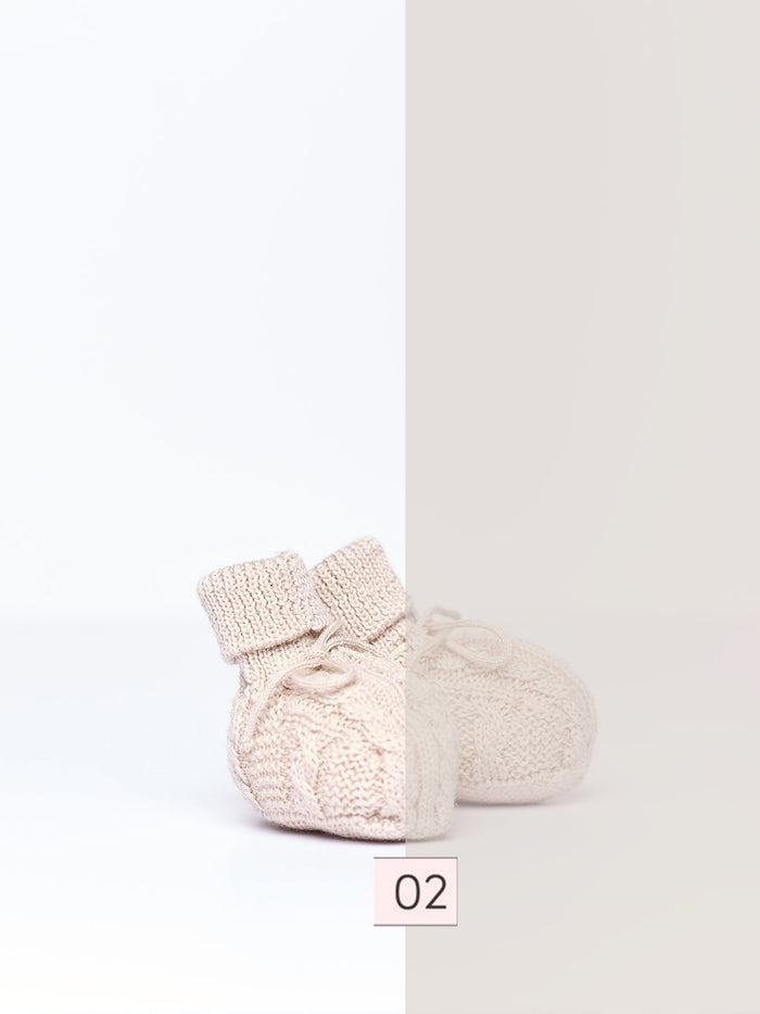 Scarpine In Lana Rosa