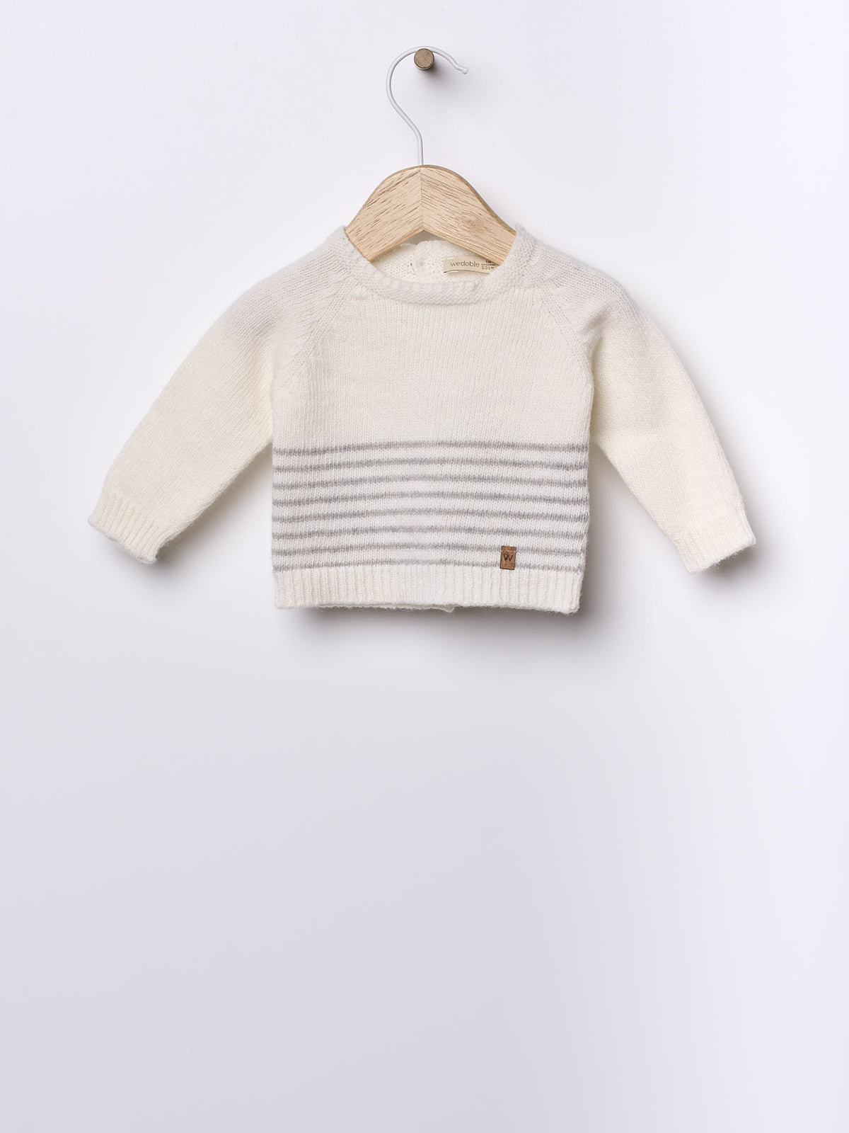 Maglia In Lana Grigio Chiaro