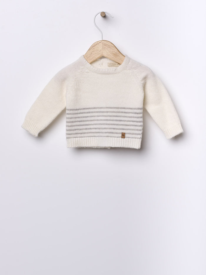 Maglia In Lana Grigio Chiaro