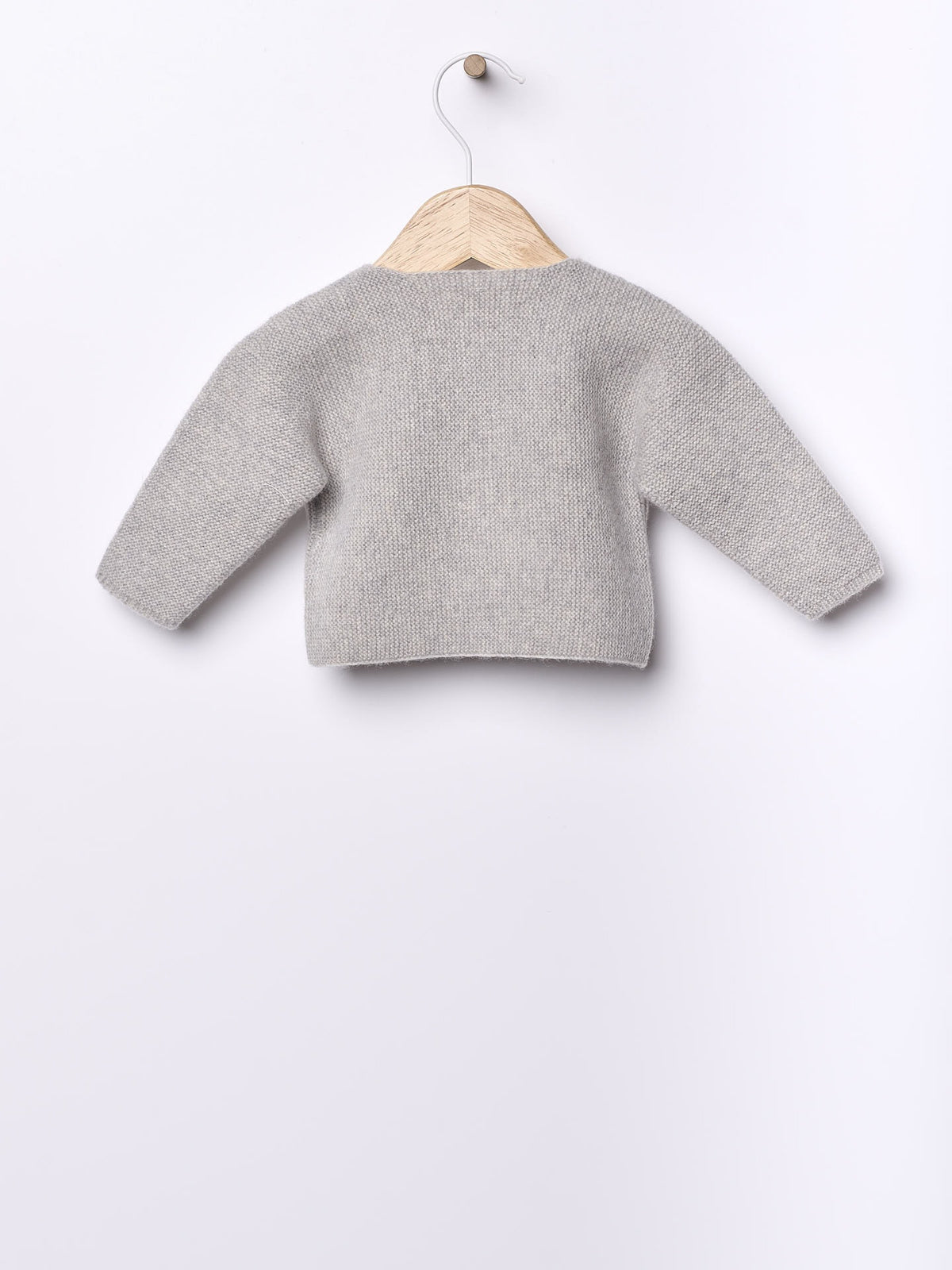 Golfinoin Lana Mezzo Aperto Grigio Chiaro