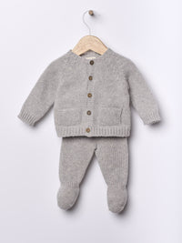 Pantalone In Lana Grigio Chiaro