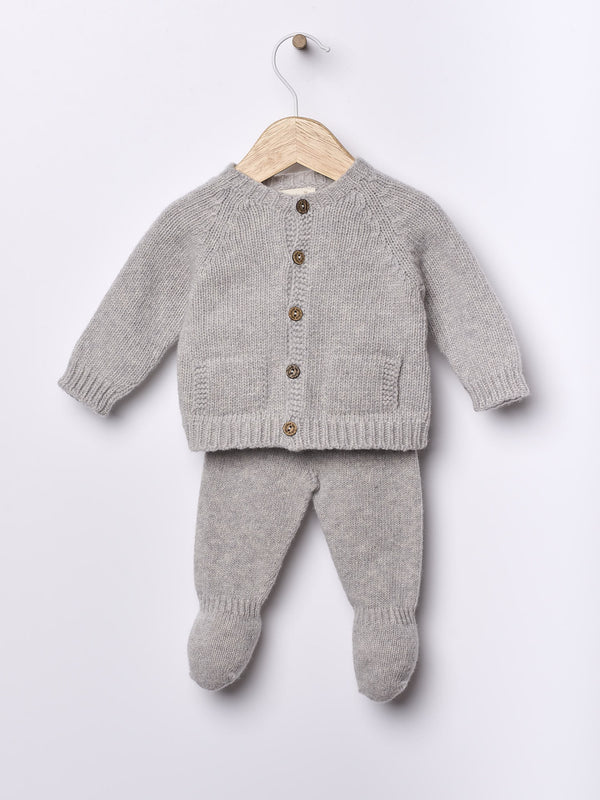 Pantalone In Lana Grigio Chiaro