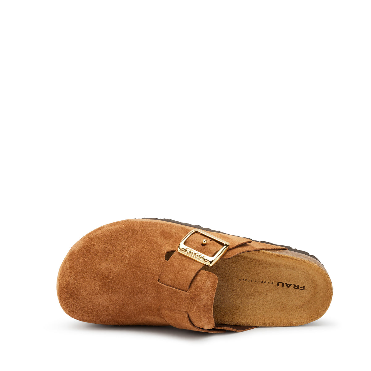 Sandalo Sabot In Camoscio Marrone
