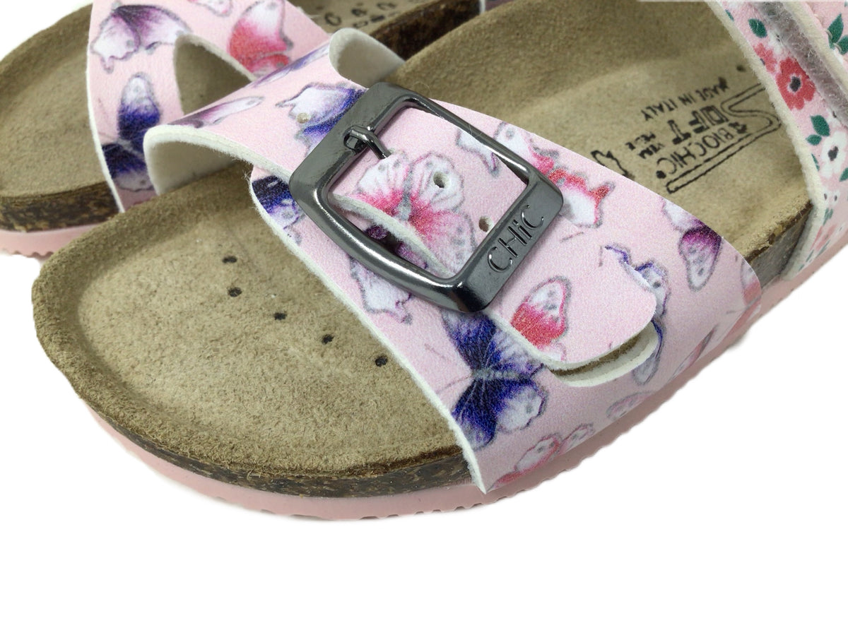 Sandalo Da Bambina Aperto Fantasia Rosa