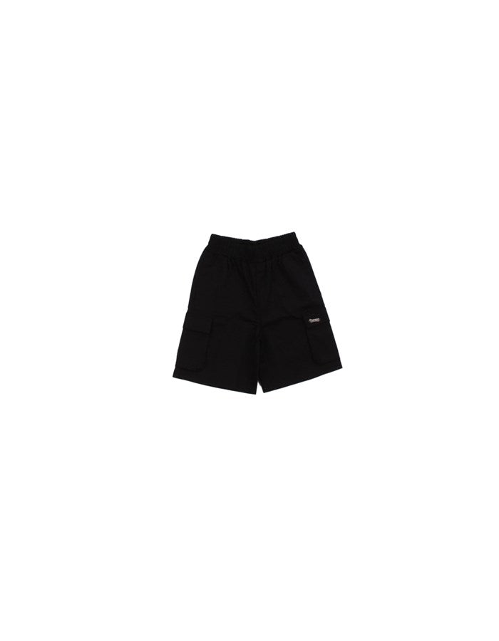 Bermuda Nero In Cotone Lucido