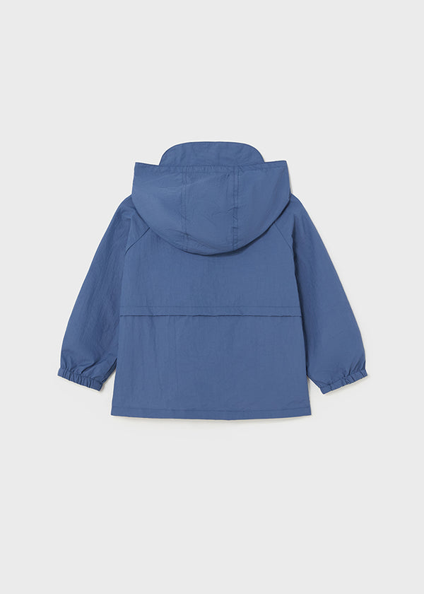 Giacca a Vento Blu-Beige Reversibile