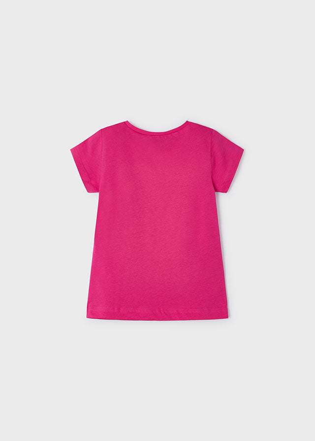 Maglietta Fucsia Dog Hearts