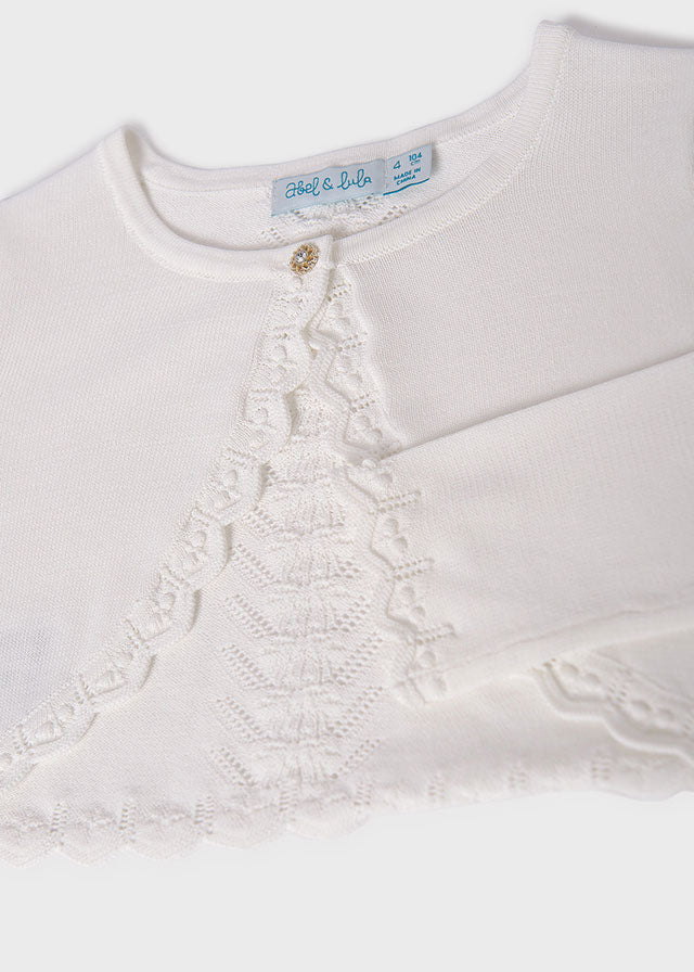 Coprispalle Elegante Cotone Bianco