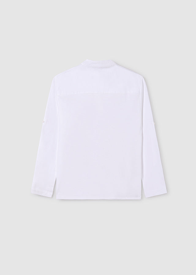 Polo Bianca Colletto Serafino