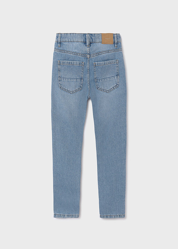 Pantalone Denim Stright Cropped