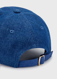 Cappello Blu Twill Fiore