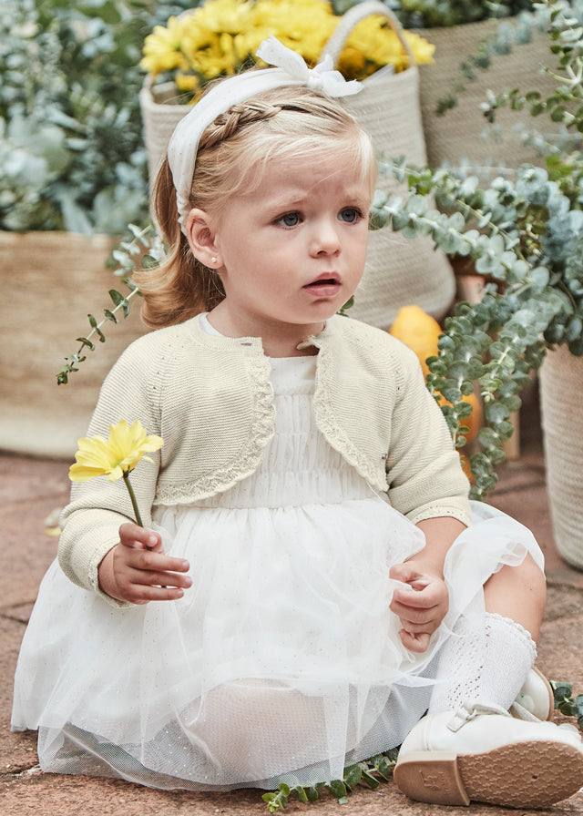 Bolerino Tricot Basico Beige