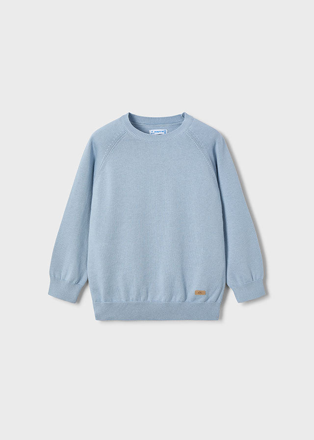 Maglia Collo Tondo Basico Perla