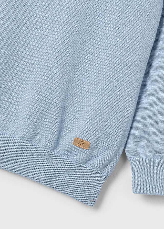 Maglia Collo Tondo Basico Perla