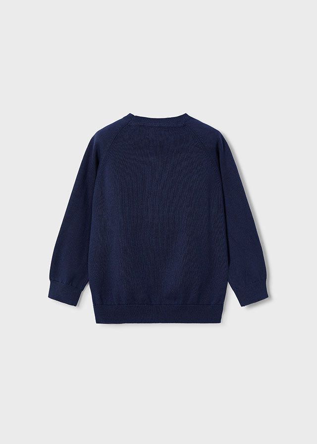 Maglia Collo Tondo Basico Marino