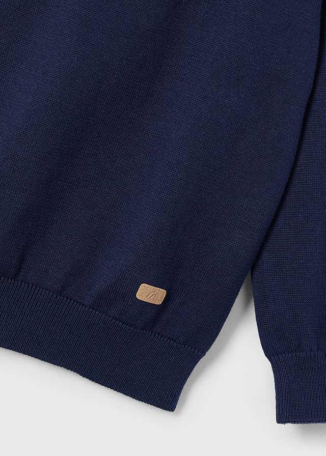Maglia Collo Tondo Basico Marino