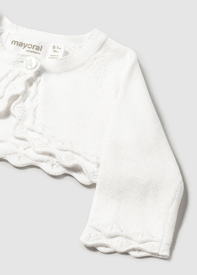 Giacchino In Maglia Basico Bianco