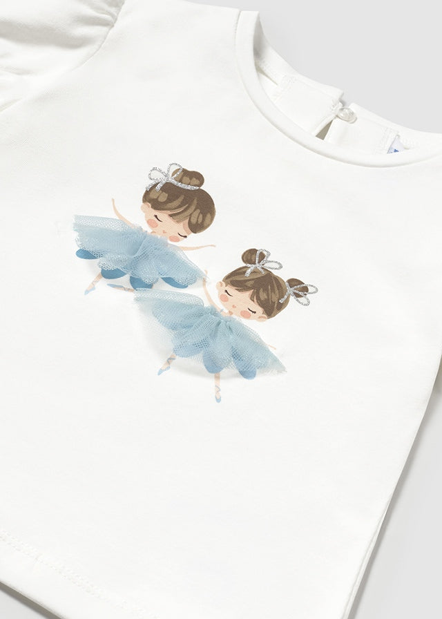 Maglietta Corta Elegante Cielo