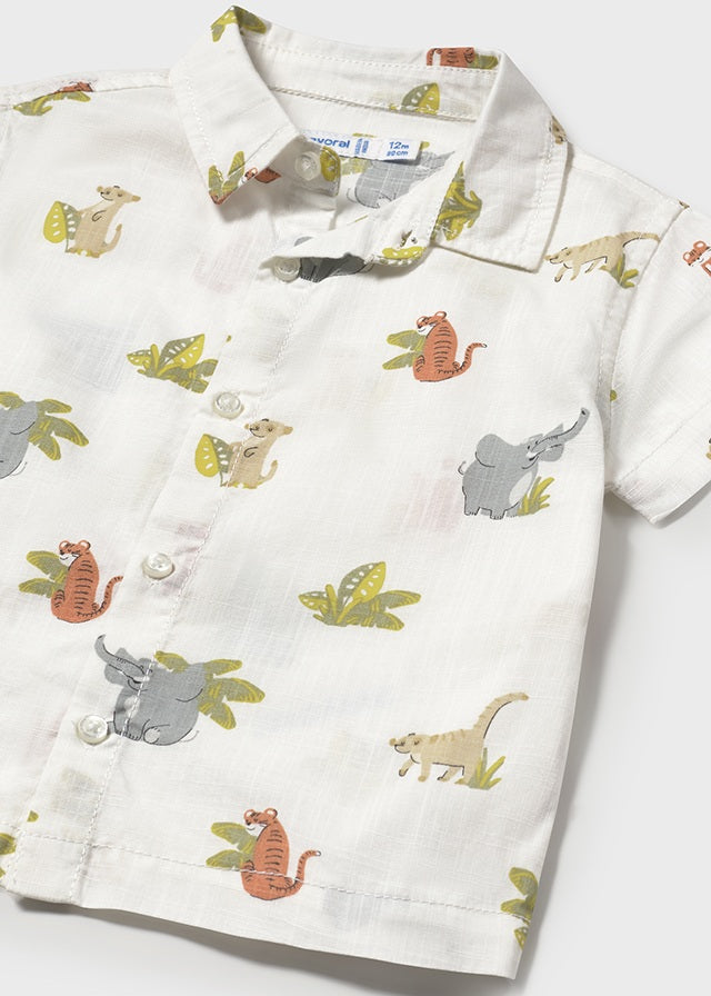 Camicia Corta Stampata Animaletti
