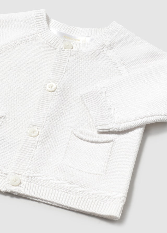 Cardigan Tricot Bianco