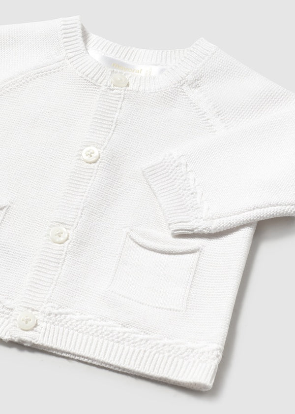 Cardigan Tricot Bianco