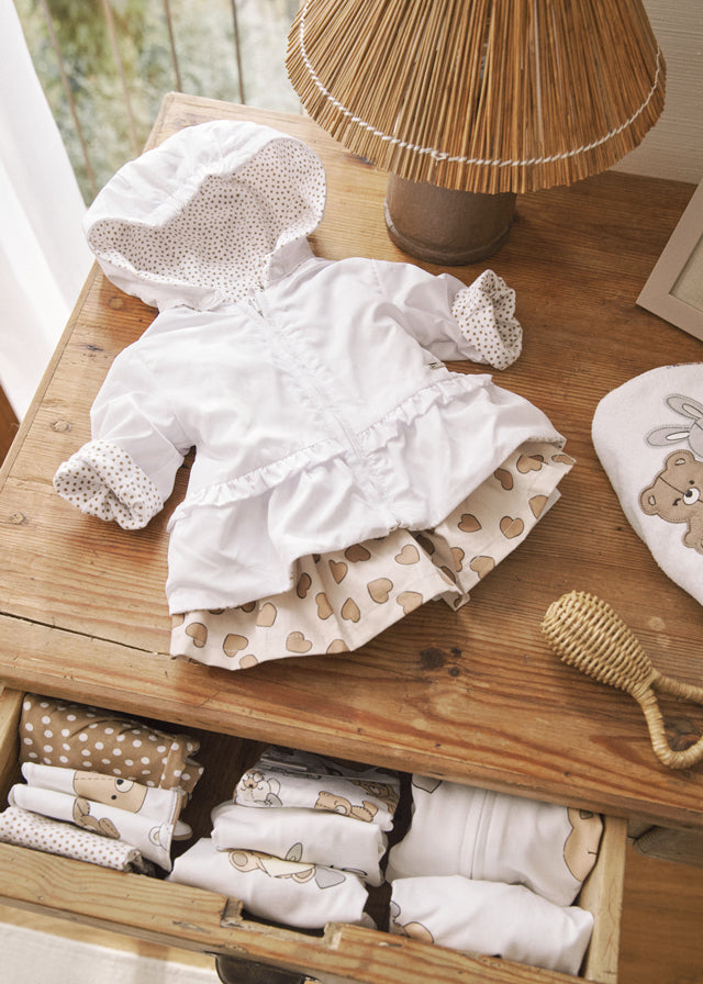 Giacca A Vento Reversibile Bianco