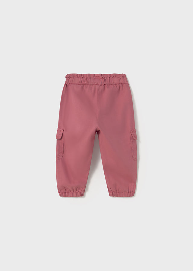 Pantalone Lungo Cargo Rosa