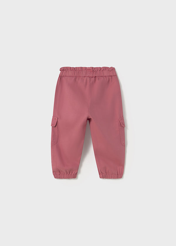 Pantalone Lungo Cargo Rosa