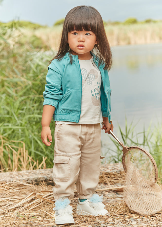 Pantalone Lungo Cargo Seppia