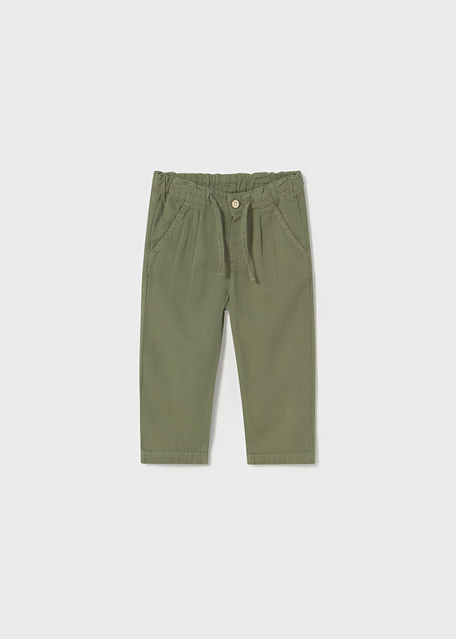Pantalone Lino Relaxed Salvia