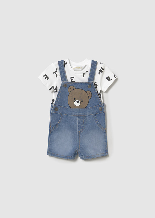 Completo Salopette Jeans
