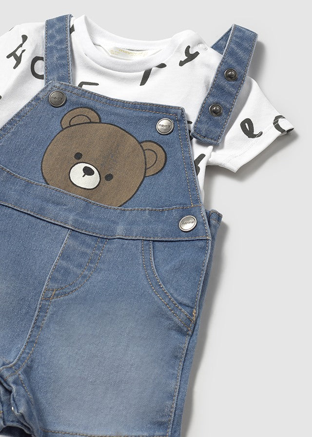 Completo Salopette Jeans