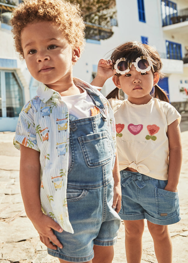 Salopette Corto Soft Jeans