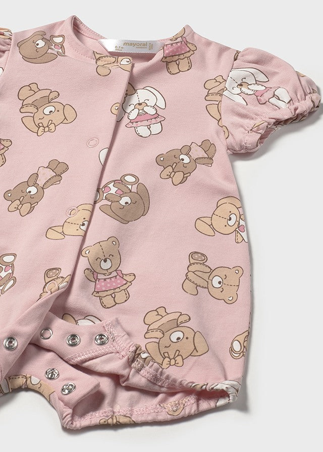 Pigiama Corto Rosa Baby