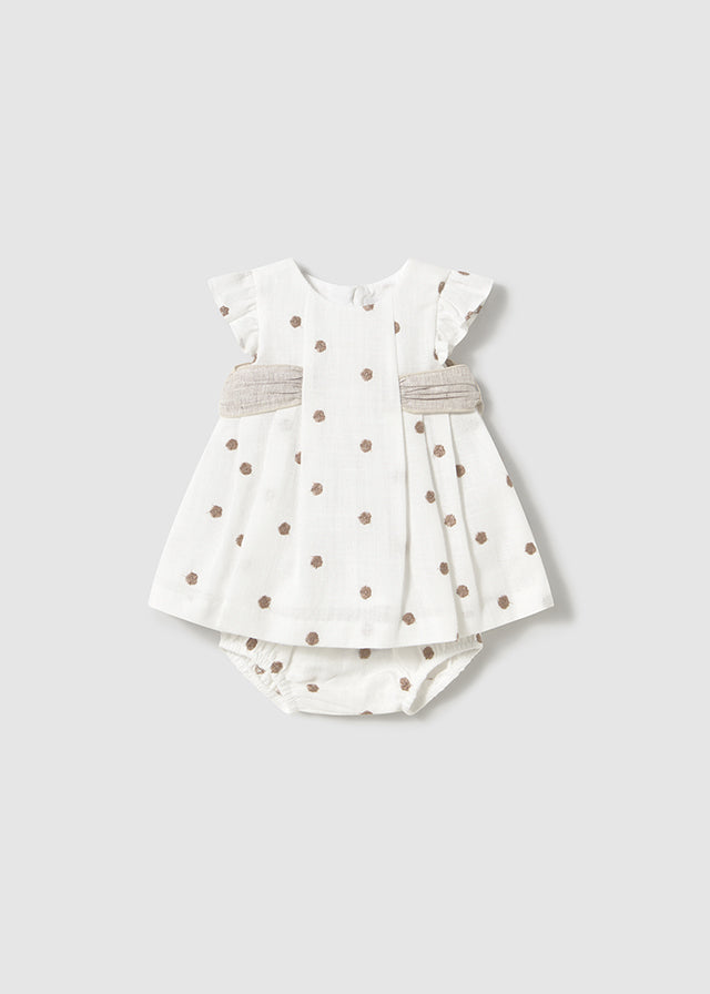 Vestito Ricamato Panna