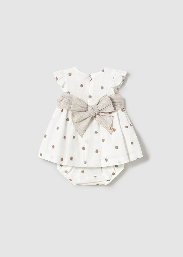 Vestito Ricamato Panna