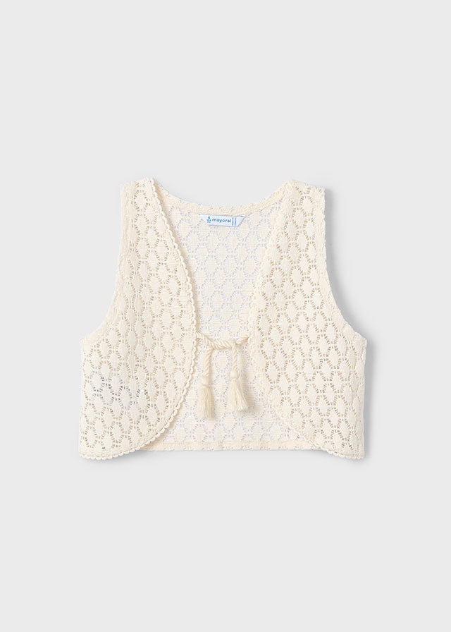 Maglietta Corta Gilet Bianco