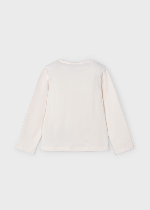 Maglietta Maxi Fiori Bianco