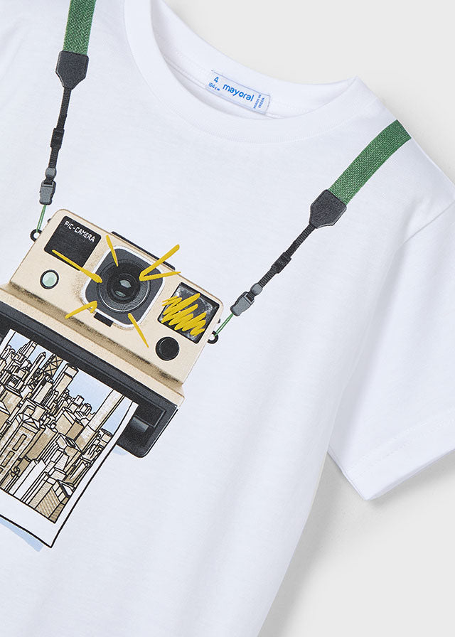 T-Shirt Corta Trucco Bianco