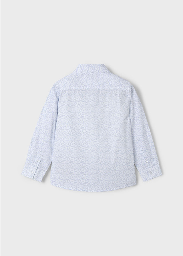Camicia Stampata Celeste